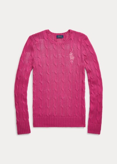 Women's Polo Ralph Lauren Cable-Knit Cotton Sweater | 218537EPD